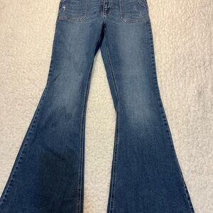 Cello Dark Blue Wide Leg Jeans